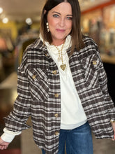 Load image into Gallery viewer, BROWN PLAID JACKET
