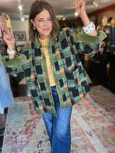 Load image into Gallery viewer, GREEN PLAID JACKET
