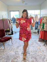 Load image into Gallery viewer, RED FLORAL DRESS
