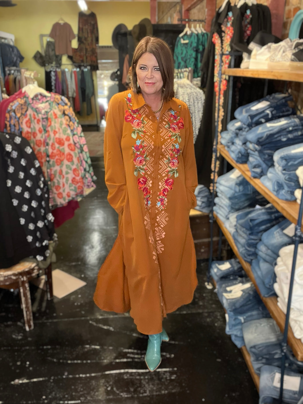SJ DAKOTA CAMEL DRESS