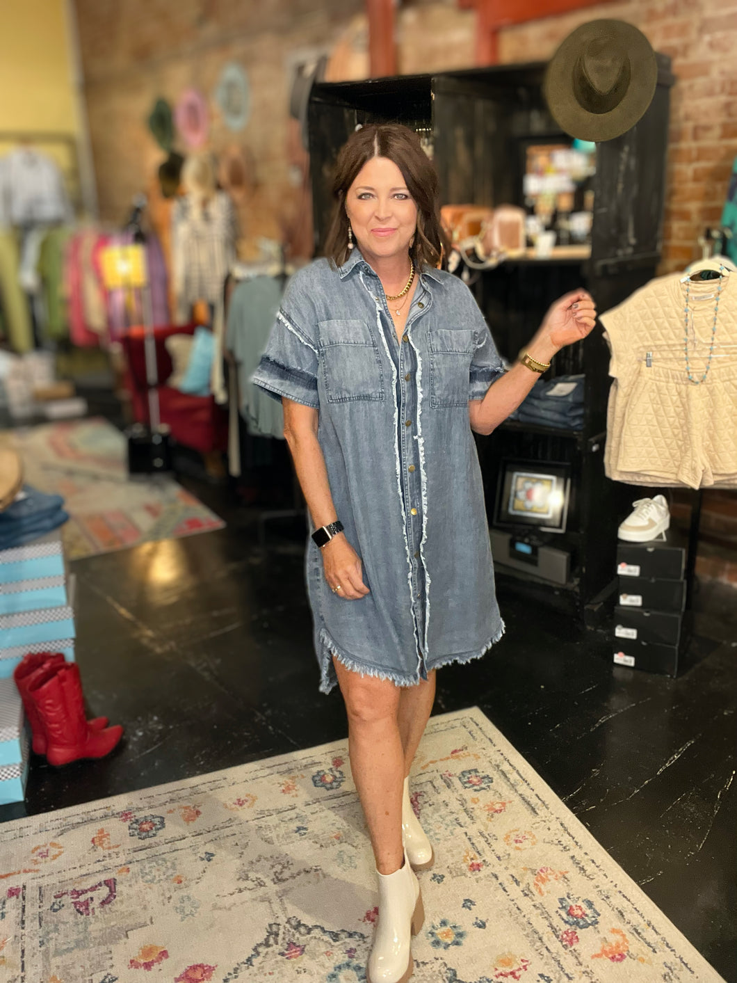 PRESLEY DENIM DRESS