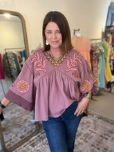 Load image into Gallery viewer, MAUVE BOHO TOP
