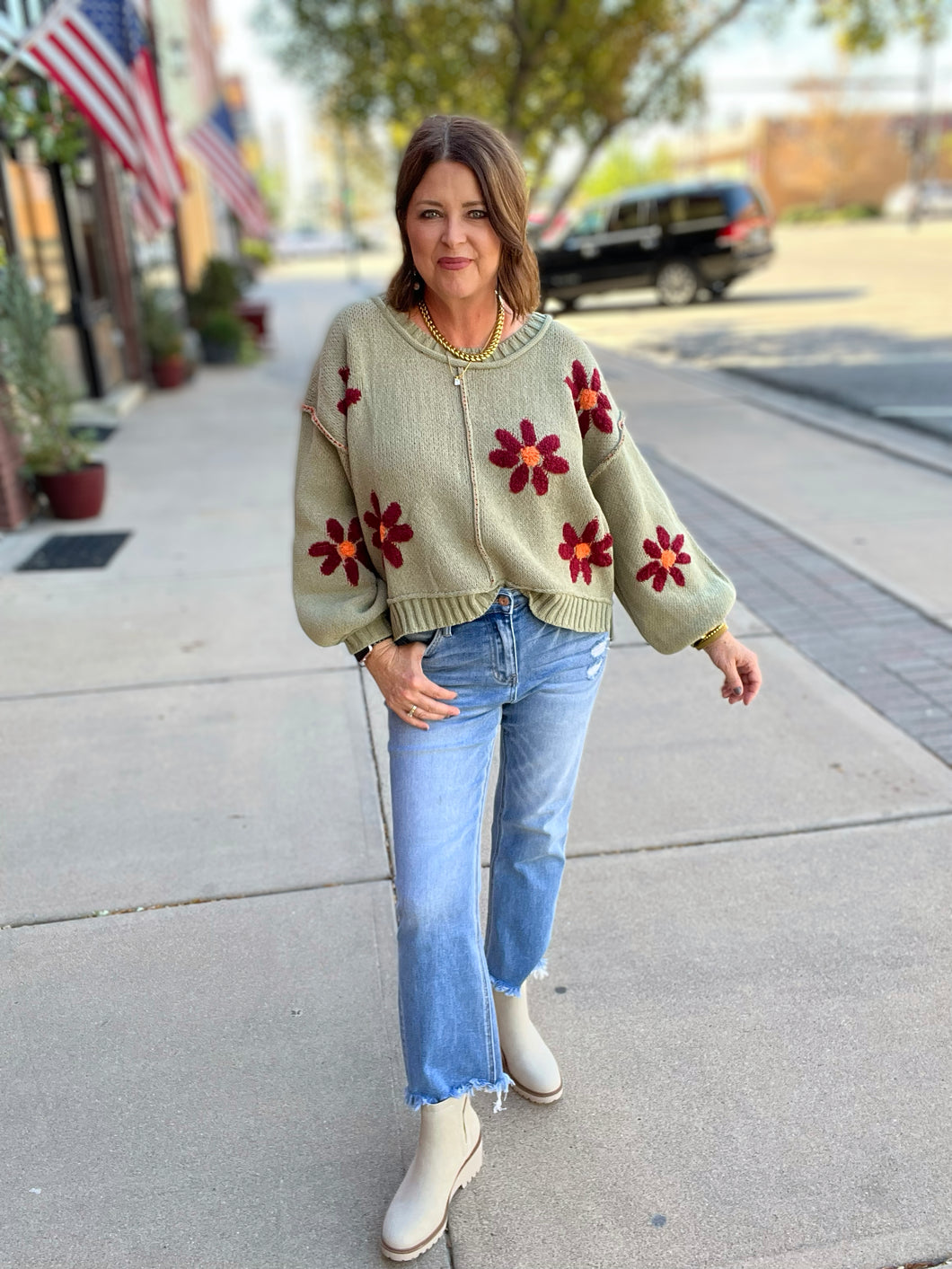 AMBER KICK FLARE DENIM