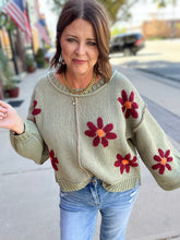 Load image into Gallery viewer, FREE SPIRIT OLIVE SWEATER
