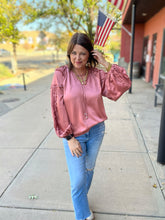 Load image into Gallery viewer, ROSEGOLD RUFFLE TOP
