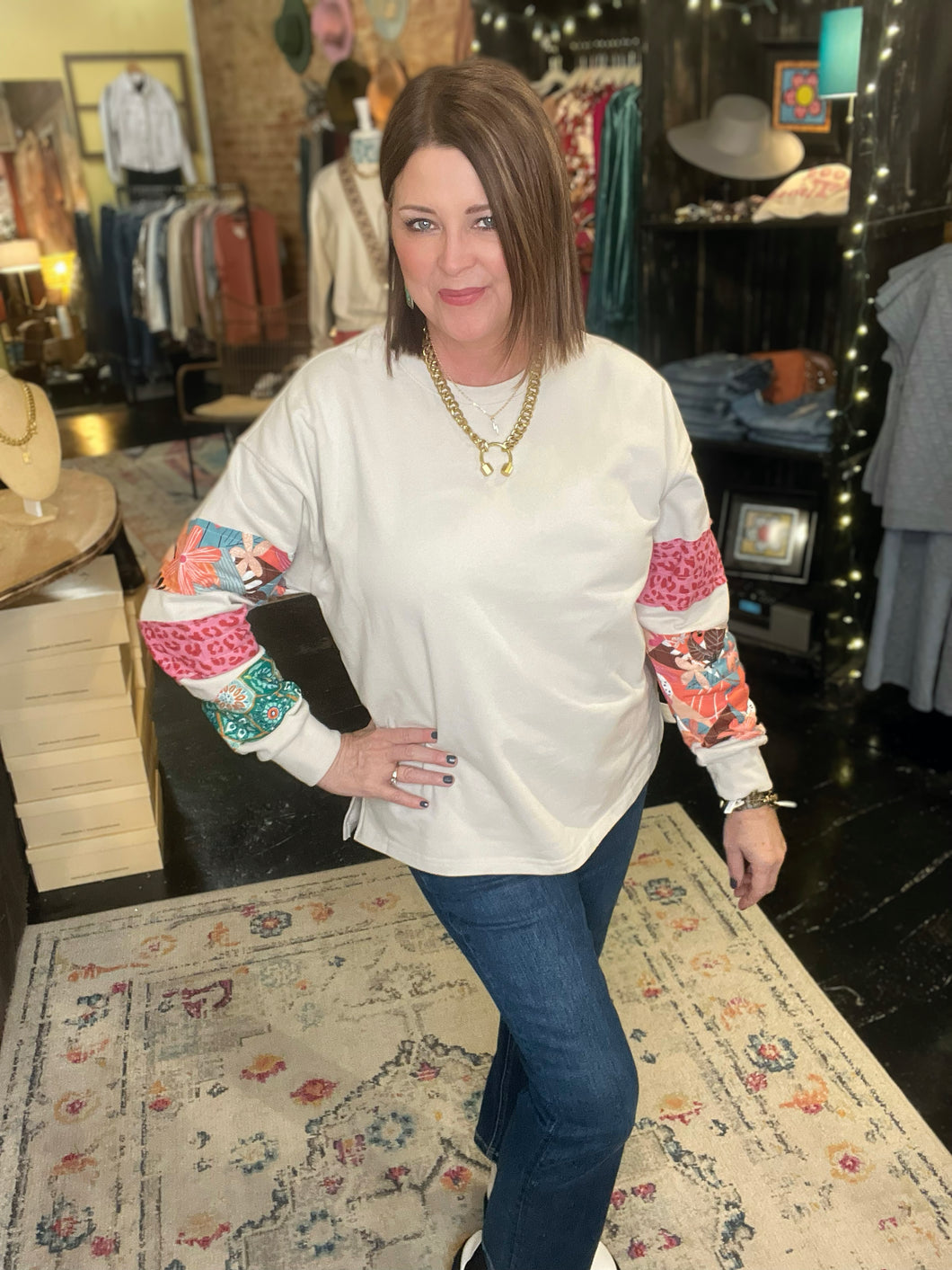 NATURAL PATCHWORK TUNIC