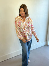 Load image into Gallery viewer, WHIMSICAL PINK &amp; GOLD BLOUSE
