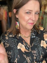 Load image into Gallery viewer, WHITNEY MUTED CHEVRON EARRINGS
