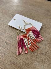 Load image into Gallery viewer, ALLISON CIRCLE HOT PINK EARRINGS
