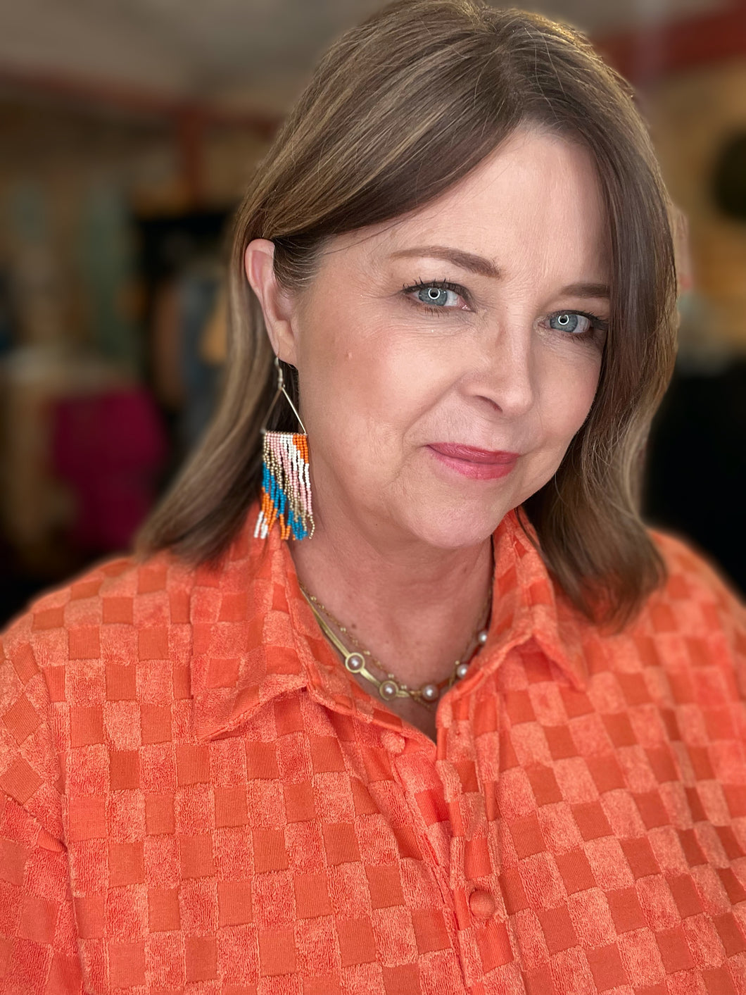 FRINGE BEADED BOHO EARRINGS