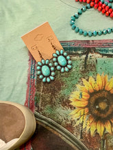 Load image into Gallery viewer, BLUE TURQUOISE EARRINGS
