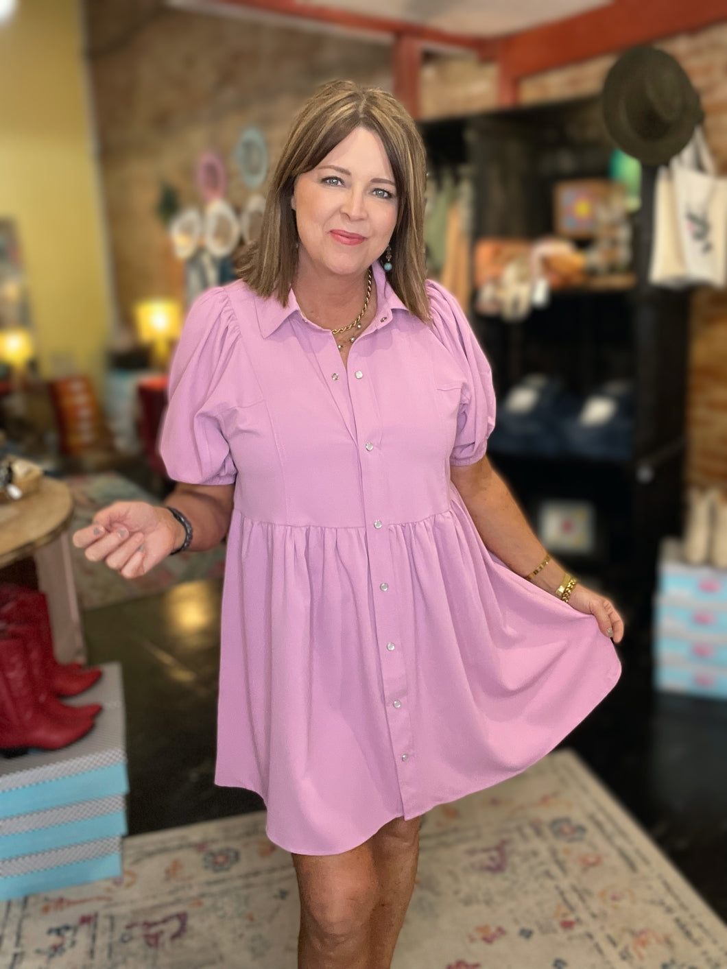 PINK CARNATION DRESS