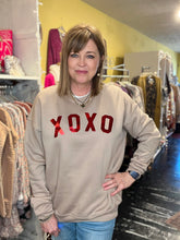 Load image into Gallery viewer, TAN XOXO SWEATSHIRT

