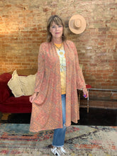 Load image into Gallery viewer, ORANGE/RUST BOHO KIMONO
