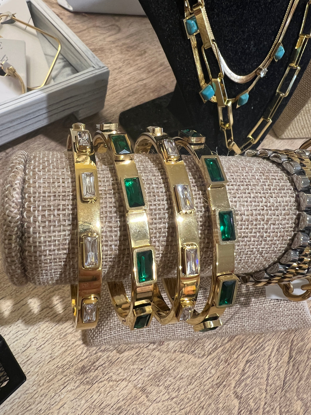 RHINESTONE BANGLE