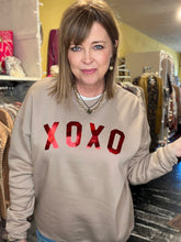 Load image into Gallery viewer, TAN XOXO SWEATSHIRT
