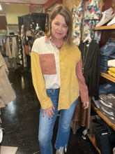 Load image into Gallery viewer, COLOR BLOCK CORDUROY SHIRT
