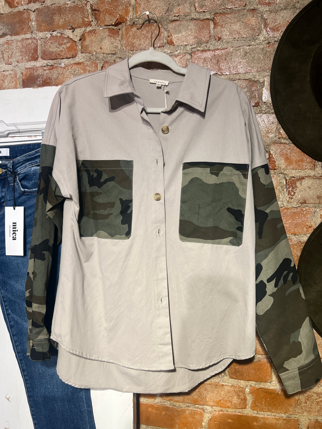 COTTON CAMO SHACKET